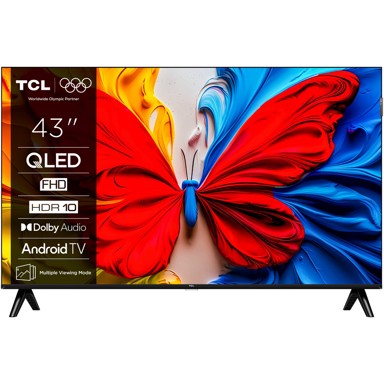 TCL TV 43S51K, QLED FHD DVB-T2/S2 Android, 43"